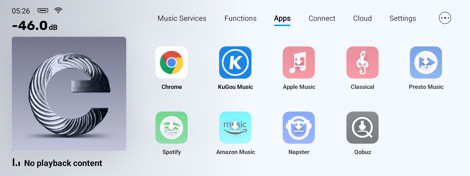 Apps 화면