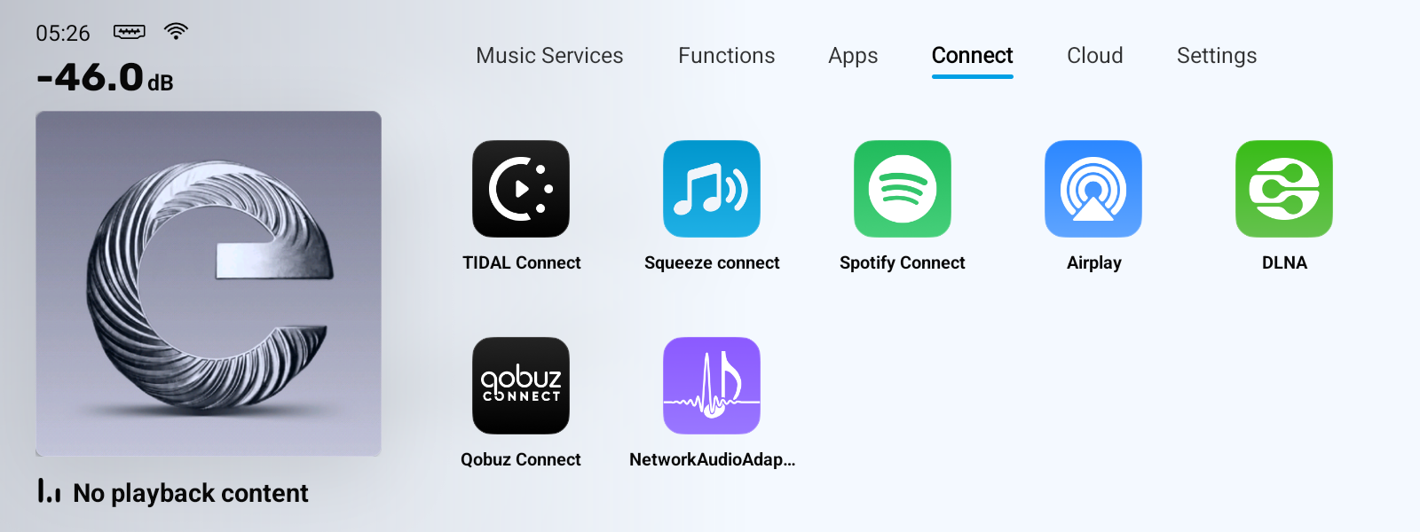 Connect 화면
